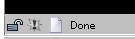Screenshot of three statusbar icons representing security, popup notification, and alternate stylesheets.  All are disabled.